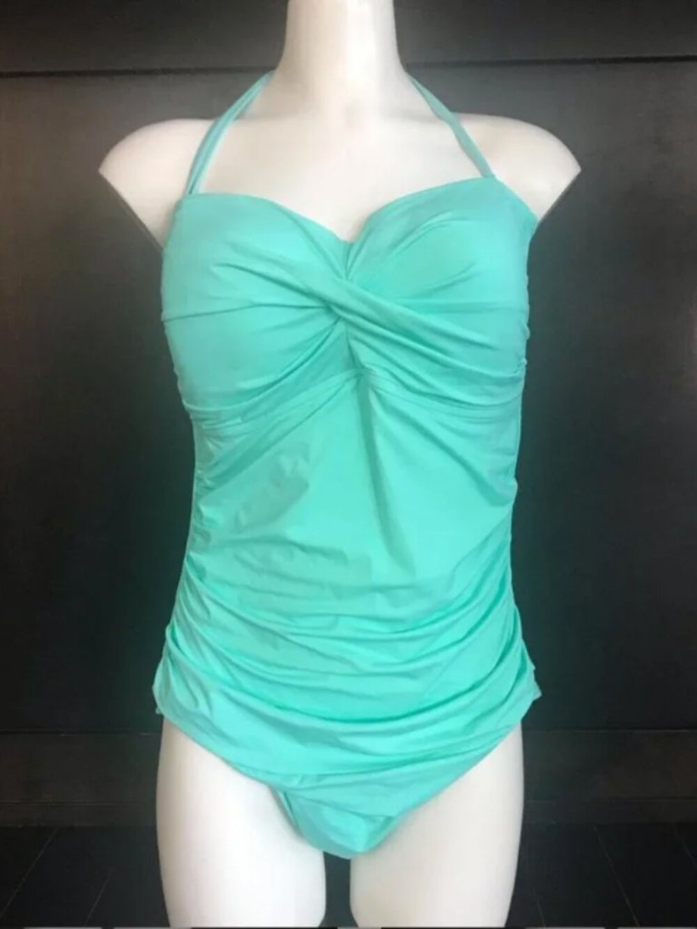 Anne Cole bandeau mint one piece swimsuit 16